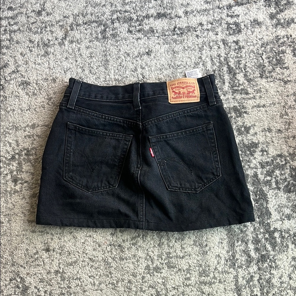 Levi’s Black Denim Mini Skirt
